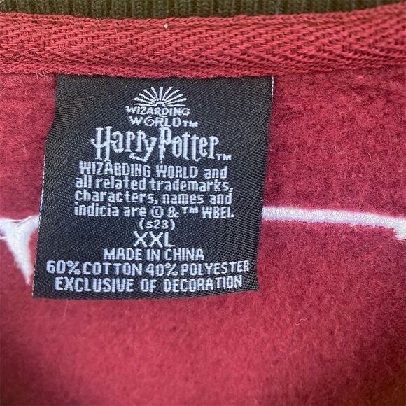 Harry Potter Hogwarts Varsity Jacket 2XL Unisex Multicolor Snap Closure - Picture 9 of 11
